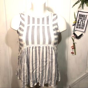 Lane Bryant- baby doll tank with lace sz 16